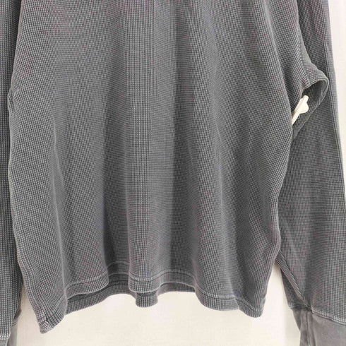 カーハートワークインプログレス Carhartt WIP L/S VISTA WAFFLE T-SHIRT - Black (garment dyed) メンズ import:M
