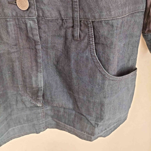 イザベルマラン ISABEL MARANT レーヨン デニム切替比翼シャツワンピース レディース 36