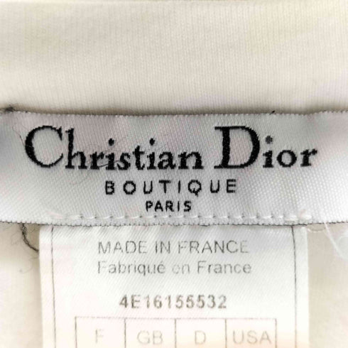 クリスチャンディオール Christian Dior ガリアーノ期 グラフィックプリント ノースリーブワンピース レディース FR:36