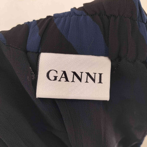 ガニー Ganni ゼブラ柄レーヨンスカート レディース S