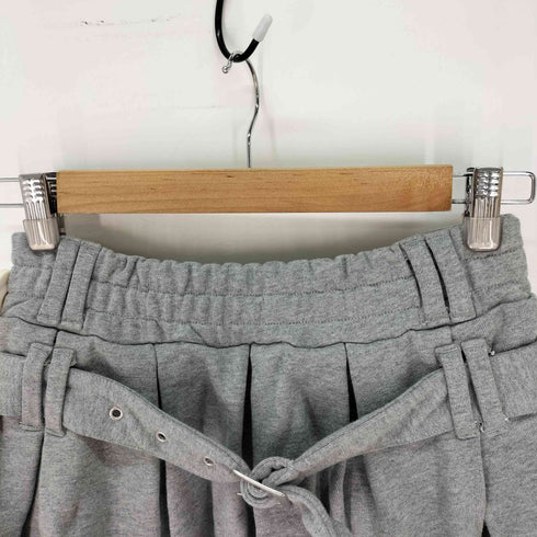 アクレント ACLENT Leather Patch Pleated Skirt レディース FREE