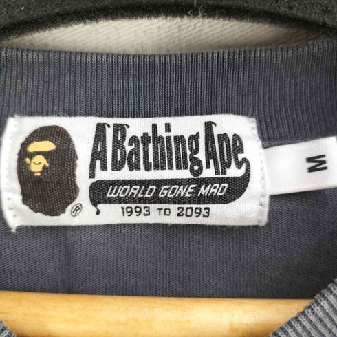 アベイシングエイプ BAPE by A BATHING APE フロントロゴ刺繍 L/S ロンT メンズ JPN:M