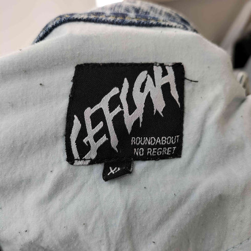 レフラー Leflah ペイント加工 ジョガー デニムパンツ メンズ JPN:XL