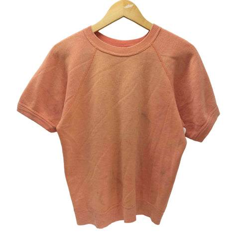 70S Sportswear コットン アクリル ラグラン ブランク 半袖 スウェット メンズ import:M