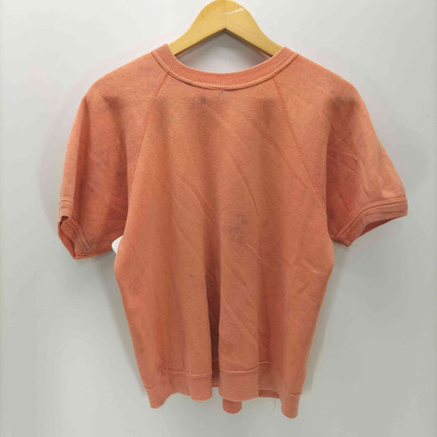 70S Sportswear コットン アクリル ラグラン ブランク 半袖 スウェット メンズ import:M