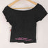 ナインティナインティ 9090 OG Logo Of f Shoulder Glitter Tee レディース import:M