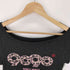 ナインティナインティ 9090 OG Logo Of f Shoulder Glitter Tee レディース import:M