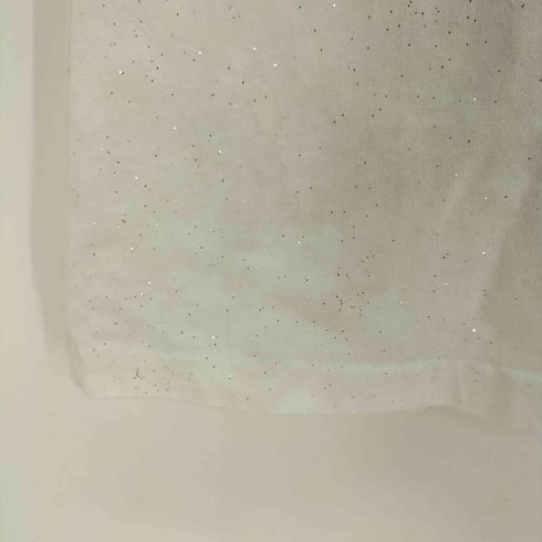 ナインティナインティ 9090 OG Logo Of f Shoulder Glitter Tee レディース import:M