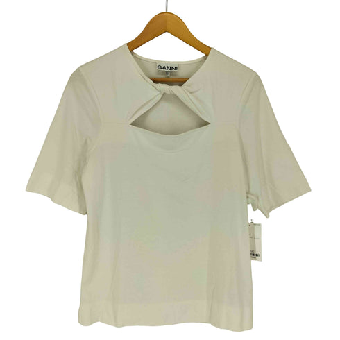 ガニー Ganni フロントツイストTシャツ レディース