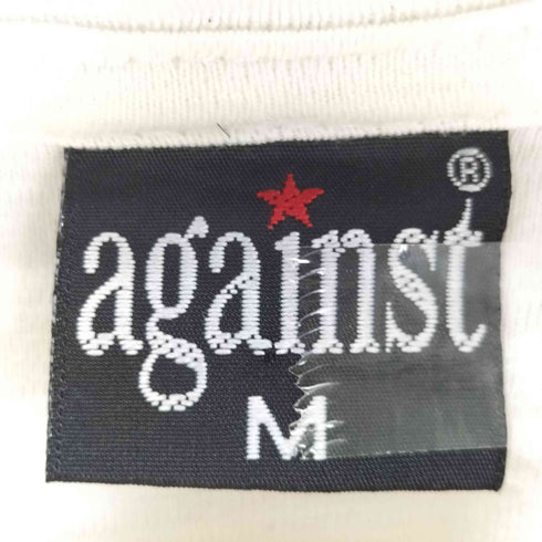 against カジュアルロゴプリントTシャツ メンズ M
