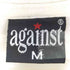 against カジュアルロゴプリントTシャツ メンズ M