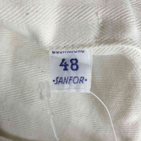 Euro Vintage SANFOR ユーロ ワーク コットン ヘリンボーン ボタンフライ ペインター ユーリティー パンツ メンズ 48