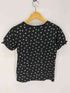 イーストボーイ EAST BOY リボン 総柄 プリント クロップド Tシャツ ピチT レディース 150