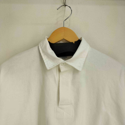 D.C. WHITE CLASSIC RUGGER L/S ポロシャツ メンズ RELAX SHORT