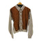 Berwyck sportswear 60-70S アクリル ニット スエード 切替 スポーツ ジャケット メンズ import:L