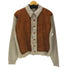Berwyck sportswear 60-70S アクリル ニット スエード 切替 スポーツ ジャケット メンズ import:L