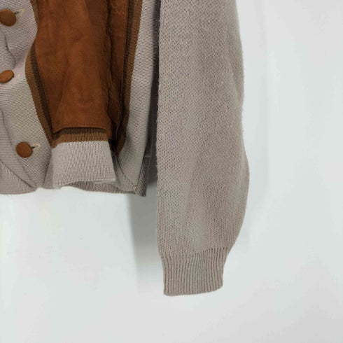 Berwyck sportswear 60-70S アクリル ニット スエード 切替 スポーツ ジャケット メンズ import:L