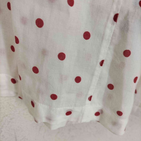 イザベルマランエトワール ISABEL MARANT ETOILE ドット柄 ハーフボタン ウエストギャザースタンドカラーシャツ レディース 38