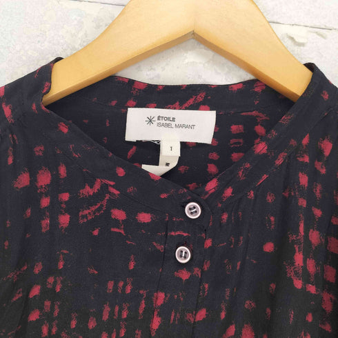 イザベルマランエトワール ISABEL MARANT ETOILE 総柄スタンドカラーシルクシャツ レディース 1