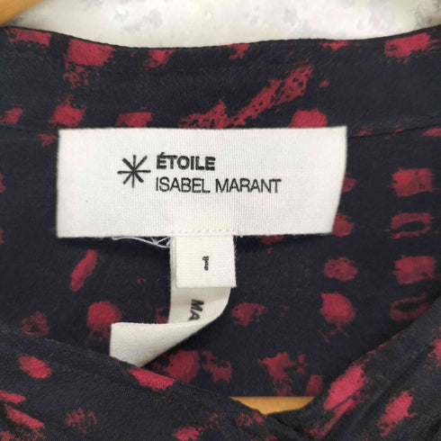 イザベルマランエトワール ISABEL MARANT ETOILE 総柄スタンドカラーシルクシャツ レディース 1