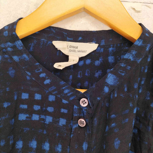 イザベルマランエトワール ISABEL MARANT ETOILE 総柄スタンドカラーシルクシャツ レディース 1
