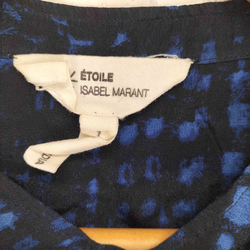 イザベルマランエトワール ISABEL MARANT ETOILE 総柄スタンドカラーシルクシャツ レディース 1