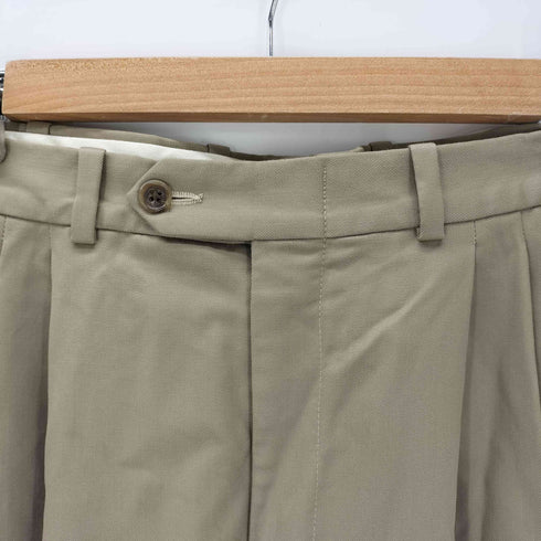 ノードストローム NORDSTROM 80S USA製 ウール 2タック スラックス 裾ダブル メンズ US:30-31