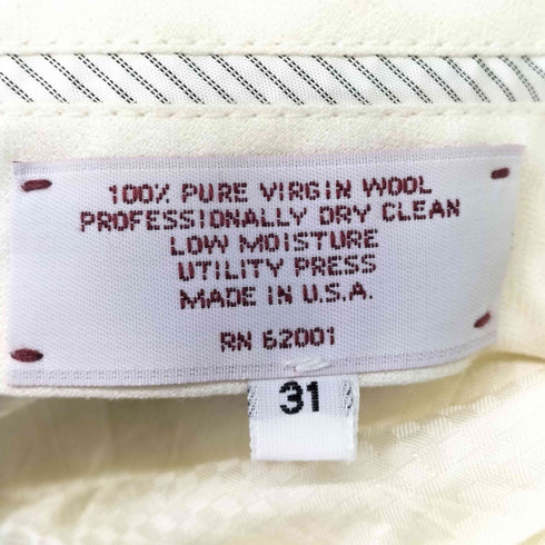 ノードストローム NORDSTROM 80S USA製 ウール 2タック スラックス 裾ダブル メンズ US:30-31