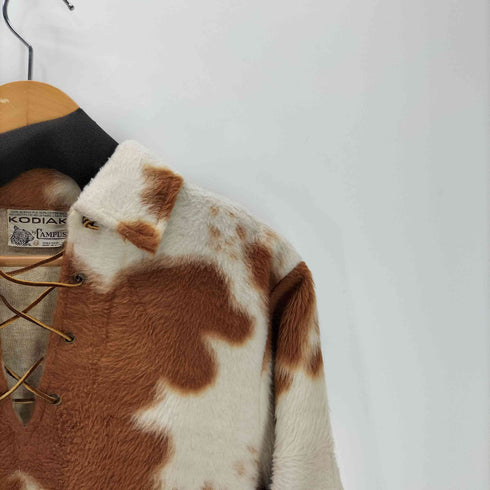 キャンパス CAMPUS KODIAK 50S ホルスタイン 柄 ハラコ レースアップ ポロ プルオーバー VINTAGE ヴィンテージ メンズ 20