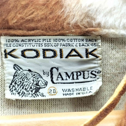 キャンパス CAMPUS KODIAK 50S ホルスタイン 柄 ハラコ レースアップ ポロ プルオーバー VINTAGE ヴィンテージ メンズ 20