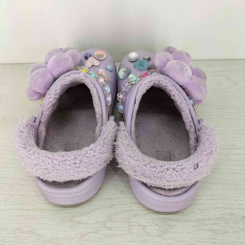 クロックス crocs バヤ ラインド ファズ ストラップ シングル デー クロッグ レディース US:7