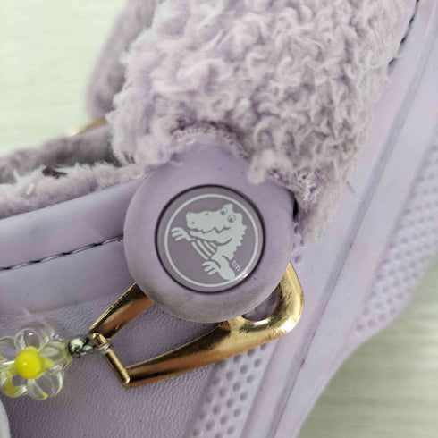 クロックス crocs バヤ ラインド ファズ ストラップ シングル デー クロッグ レディース US:7
