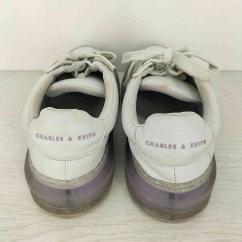 チャールズアンドキース CHARLES&KEITH Translucent Coloured Sole Low-Top Sneakers トランスルーセントカラードソール ロウトップスニーカー レディース JPN:23.5