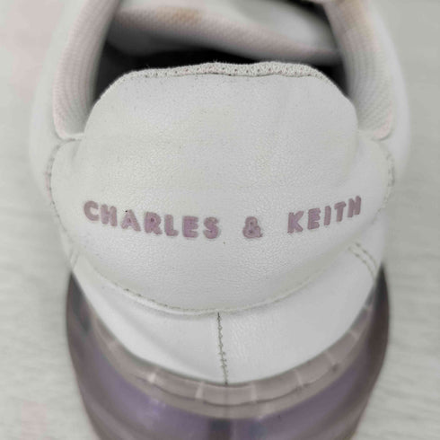 チャールズアンドキース CHARLES&KEITH Translucent Coloured Sole Low-Top Sneakers トランスルーセントカラードソール ロウトップスニーカー レディース JPN:23.5