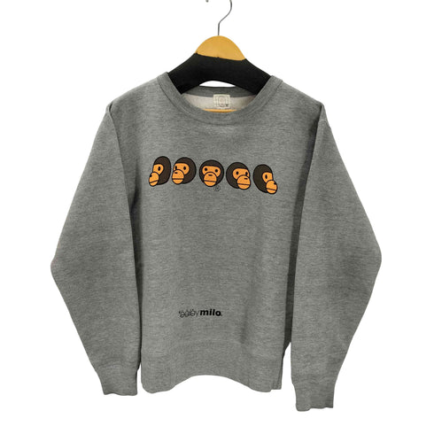 アベイシングエイプ A BATHING APE APE SHALL NEVER KILL APE 90S 初期タグ baby milo プリントスウェット メンズ JPN:M