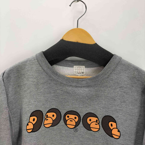 アベイシングエイプ A BATHING APE APE SHALL NEVER KILL APE 90S 初期タグ baby milo プリントスウェット メンズ JPN:M