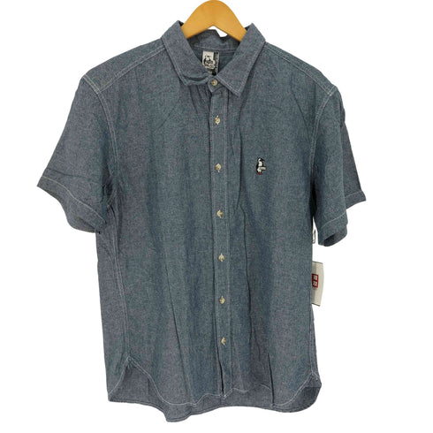 チャムス CHUMS Yarn-Dyed Chambray S/S Shirt 半袖 シャンブレー シャツ メンズ import:XL