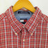 トミーヒルフィガー TOMMY HILFIGER シアサッカー 半袖 ボタンダウンシャツ メンズ import:XL