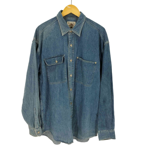 バナナリパブリック BANANA REPUBLIC TRAVEL 香港製 デニムシャツ メンズ import:XL