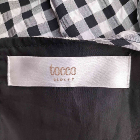 トッコクローゼット tocco closet ギンガムチェック ティアードワンピース レディース JPN:M