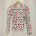 デシグアル Desigual White blouse with floral print フラワープリント インサイドアウト リブ L/S カットソー レディース import:S
