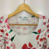 デシグアル Desigual White blouse with floral print フラワープリント インサイドアウト リブ L/S カットソー レディース import:S