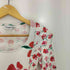 デシグアル Desigual White blouse with floral print フラワープリント インサイドアウト リブ L/S カットソー レディース import:S