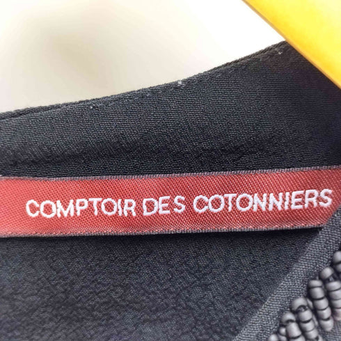 コントワーデコトニエ COMPTOIR DES COTONNIERS レーヨン ビジュー ネック S/S ブラウス レディース EUR:38