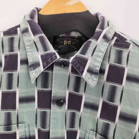 ダブルアールエルラルフローレン RRL RALPH LAUREN 00s コットンカジュアルチェックL/Sシャツ メンズ import:XL