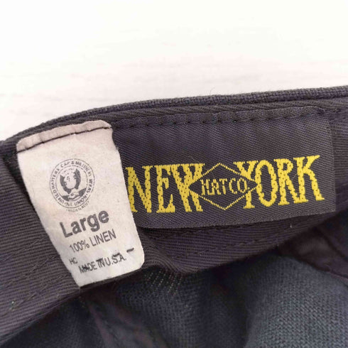 ニューヨークハット NEWYORK HAT&CAP CO. USA製 リネン100% キャスケット メンズ L