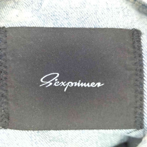 sexprimer ハードダメージ加工 デストロイデニムシャツ メンズ DE:44