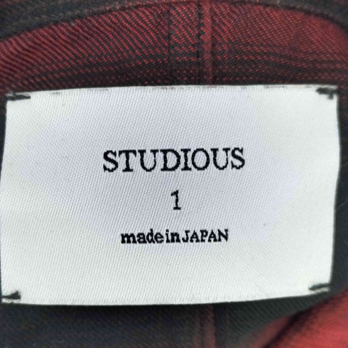 ステュディオス STUDIOUS チェック柄 L/S ポケットシャツ メンズ JPN:1