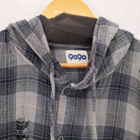 ナインティナインティ 9090 Damage Ombre Shirts Hoodie メンズ JPN:L