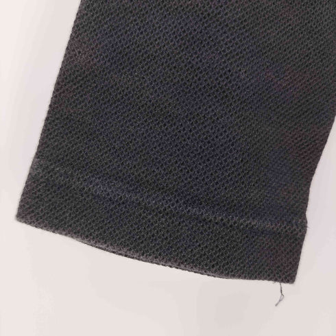 バーバリーロンドン BURBERRY LONDON ロゴ刺繍 七分丈 鹿の子 ポロシャツ レディース import:S